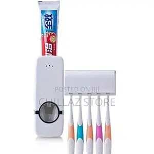 Automatic White Toothbrush Holder