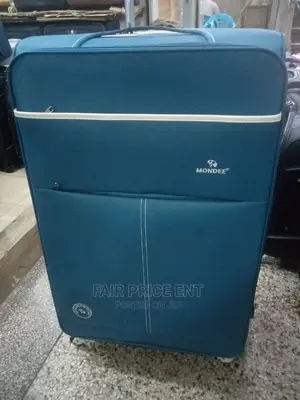 Executive Cloth Suitcase by Monde Extra Large ( Blue)