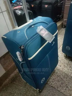 Executive Cloth Suitcase by Monde Extra Large ( Blue)