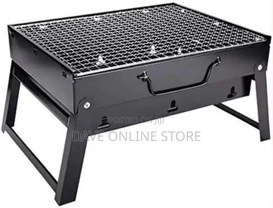 BBQ Portable Foldable Charcoal Black Barbecue Grill