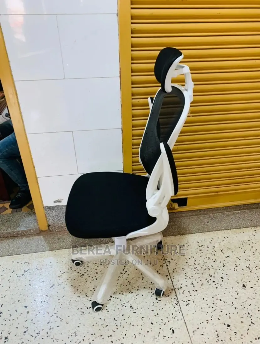 White and Black Office Chair