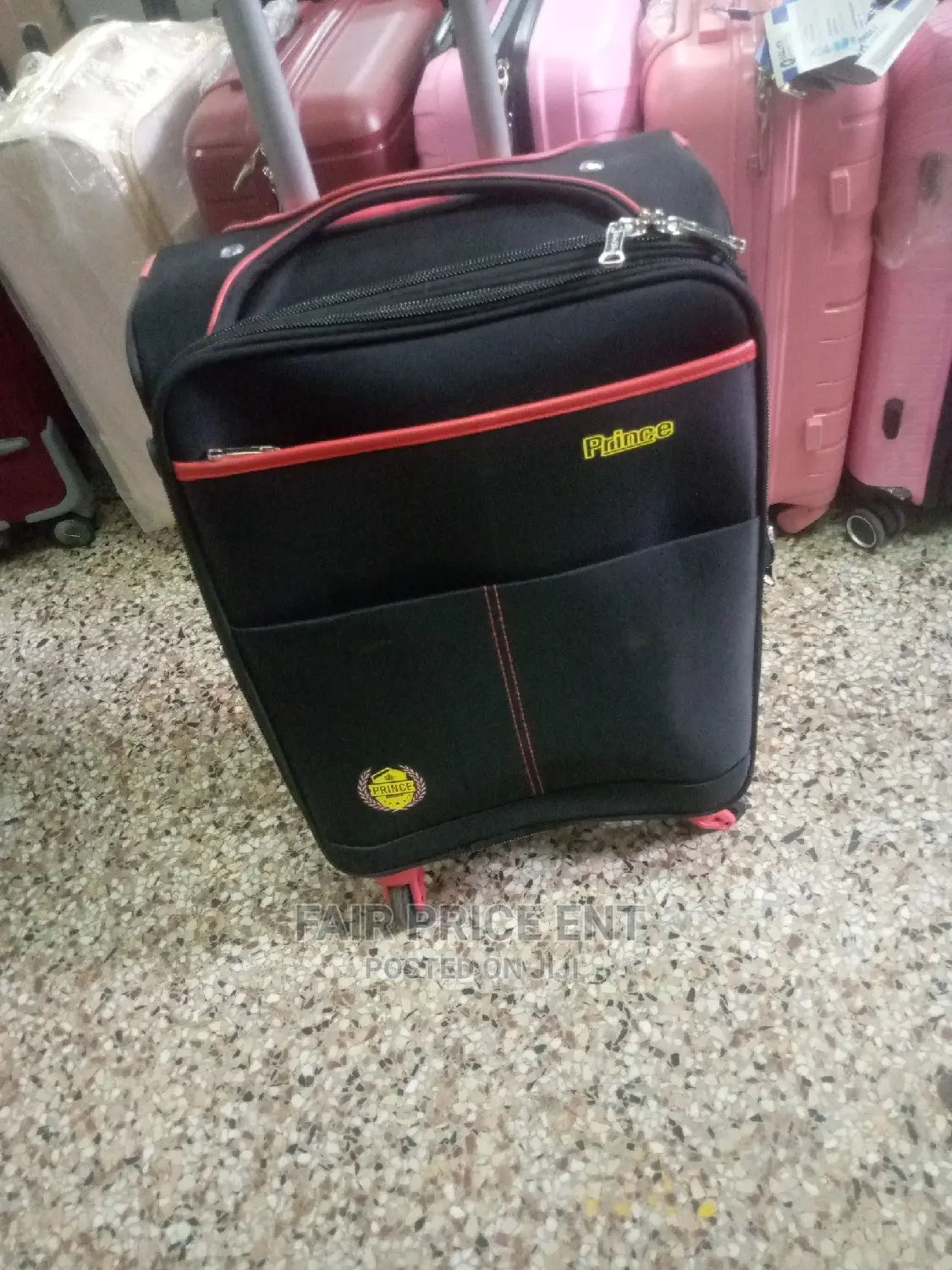 Cloth Suitcase Medium ( Black)