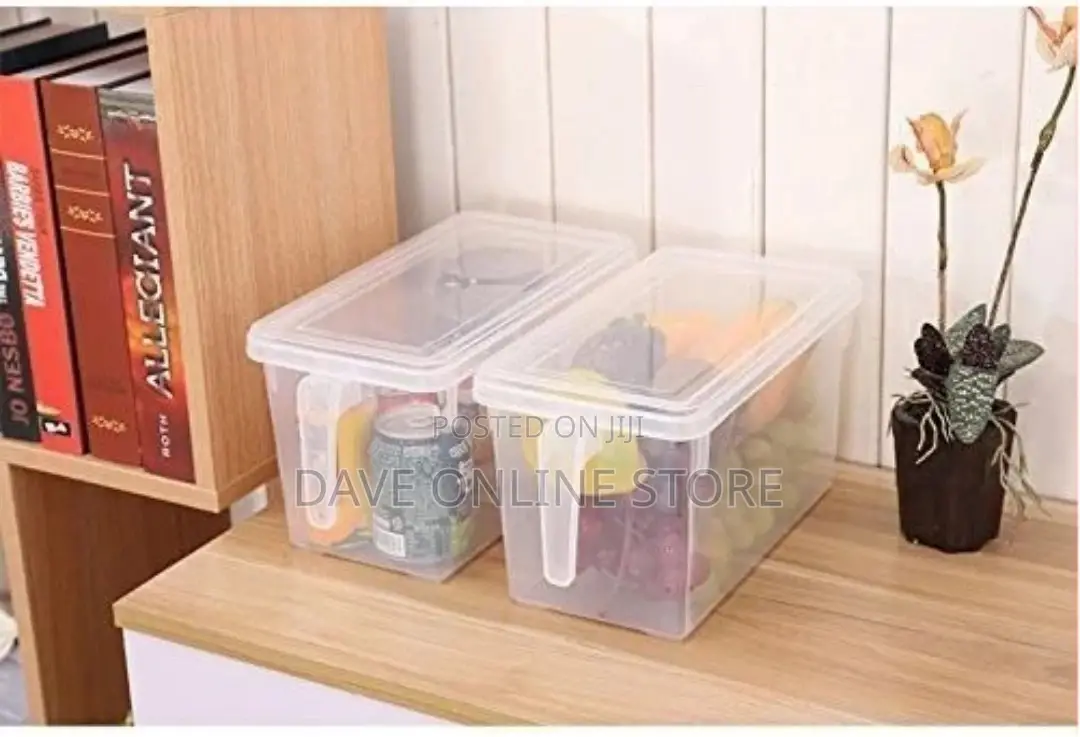 2pc Fridge Storage Box Holder Organiser Food Containers
