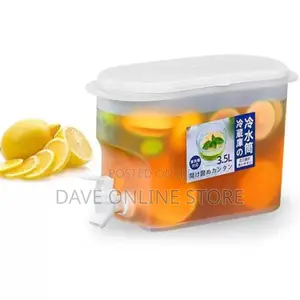 3.5L Fridge Beverage Dispenser With Faucet Container-