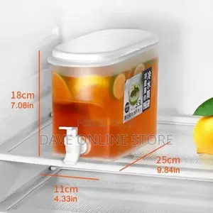 3.5L Fridge Beverage Dispenser With Faucet Container-
