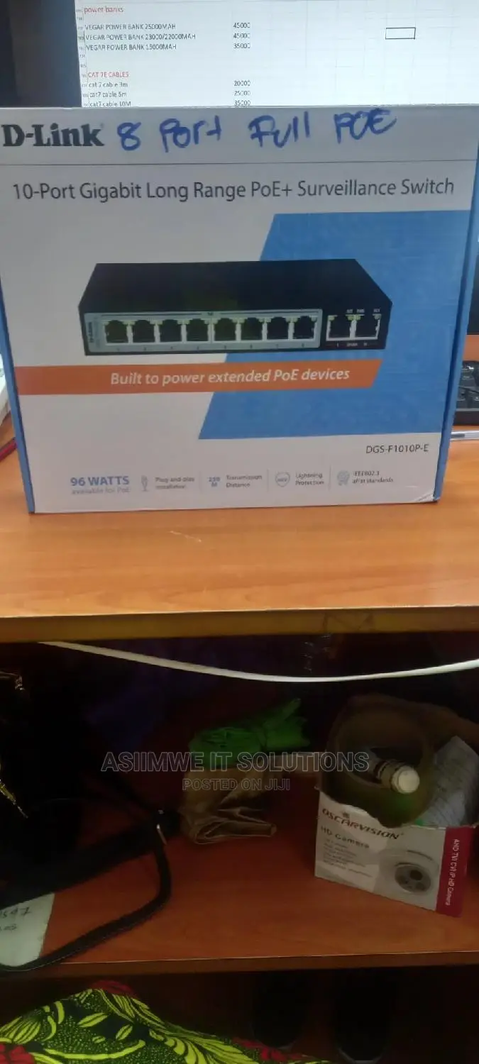 8port Switch Full Poe Plus Surveillance