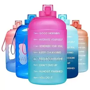 2.5L Time Marked Fitness Jug Outdoor Frosted Water Bottle