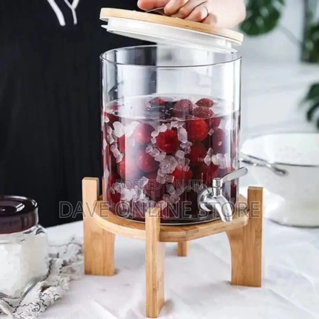 5 L Glass Drinks Dispenser Jar