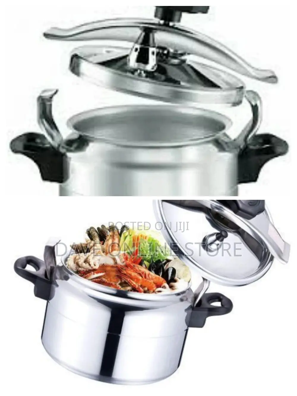 HTH 7L HTH Pressure Cooker Saucepan – Silver