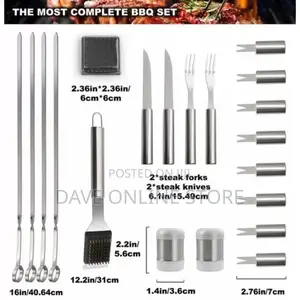 26pc Barbecue Tools Grilling Utensil Accessories
