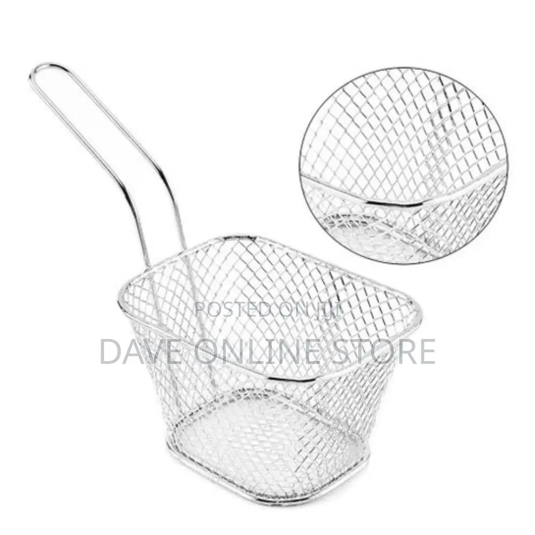 Square Mesh Frying Basket French Fry Chips Net Strainer