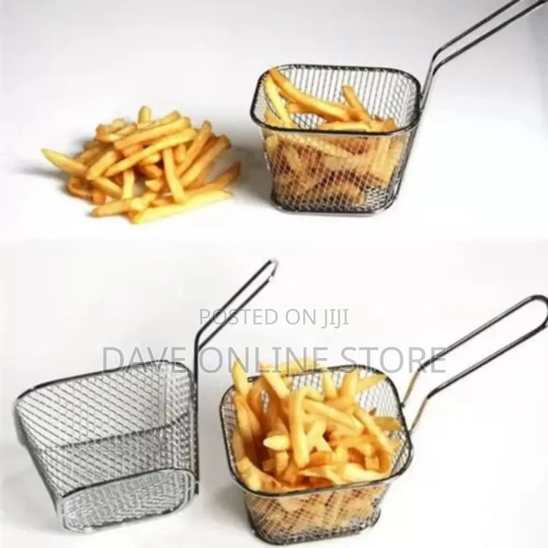 Square Mesh Frying Basket French Fry Chips Net Strainer