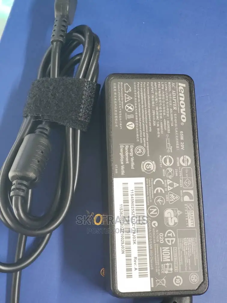 Adapter Lenovo USB 65w 20v