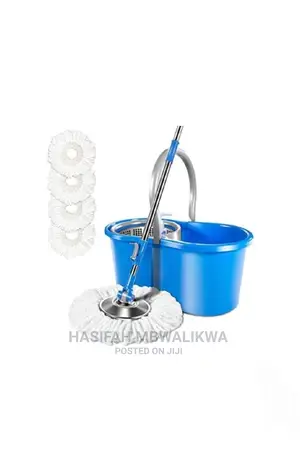 360 Spin Magic Mop With Bucket- Blue