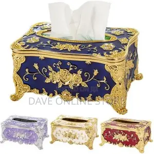 Tissue Box Napkin Holder Paper Case Cover , Blue