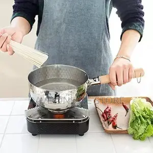 24cm Stainless Steel Wok Pot Milk Saucepan