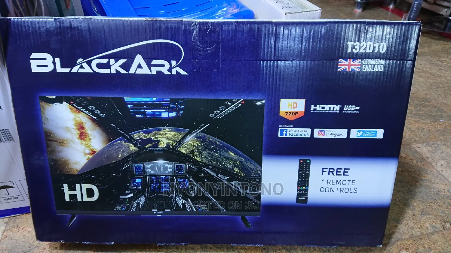 Black Ark 32" Digital Frameless With Free to Air Decoder