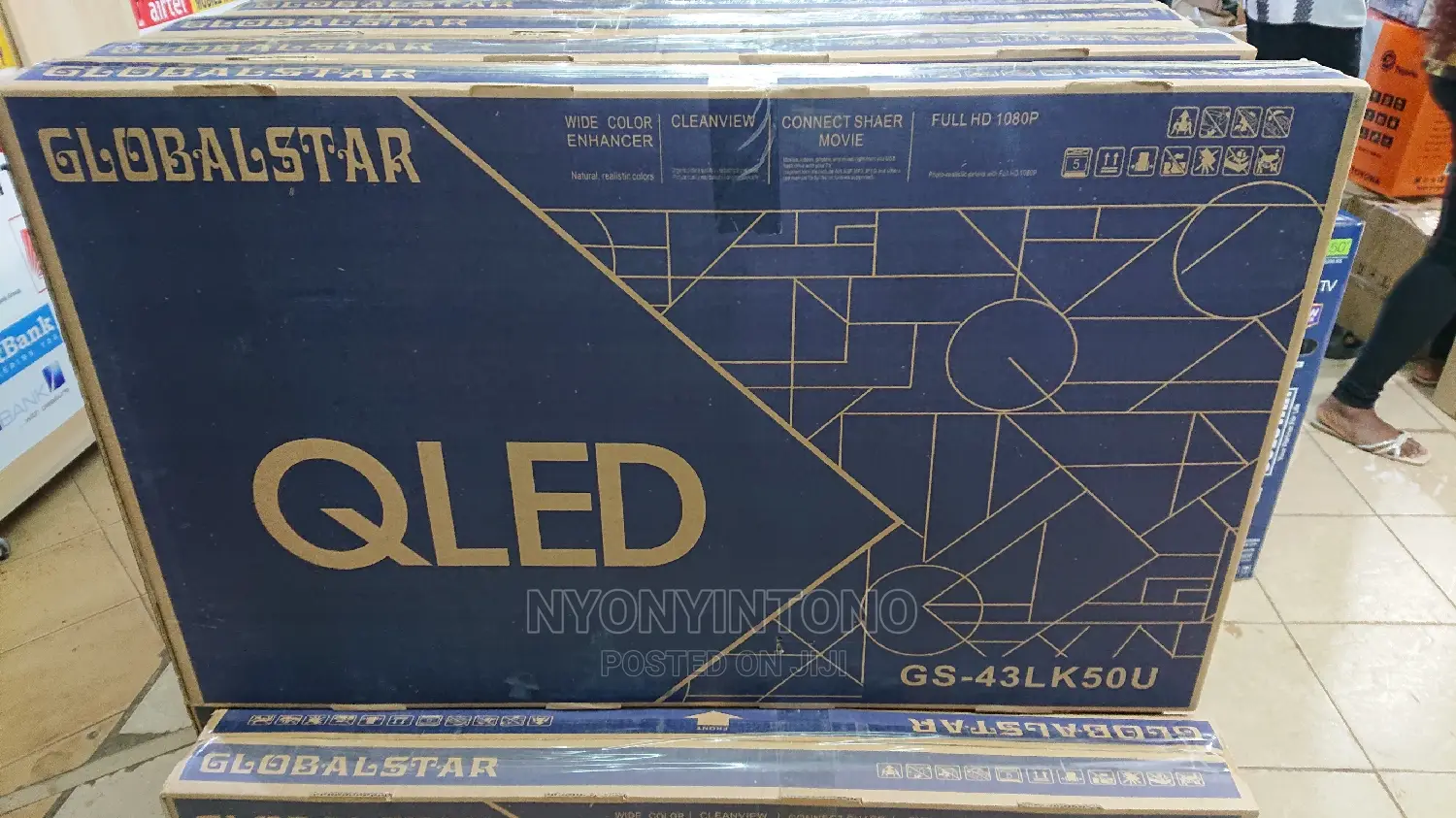 Globalstar 40" Digital Frameless Tv With Free 2 Air Decoder