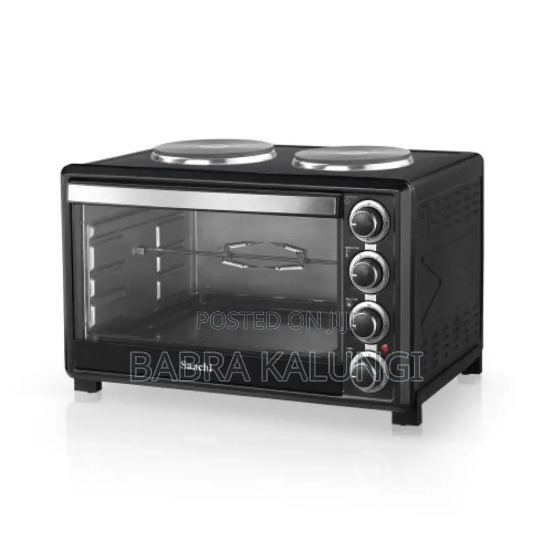 45l Saachi Electric Oven With Double Hotplate