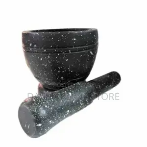 Spice Grinding Mortar and Pestle-Black