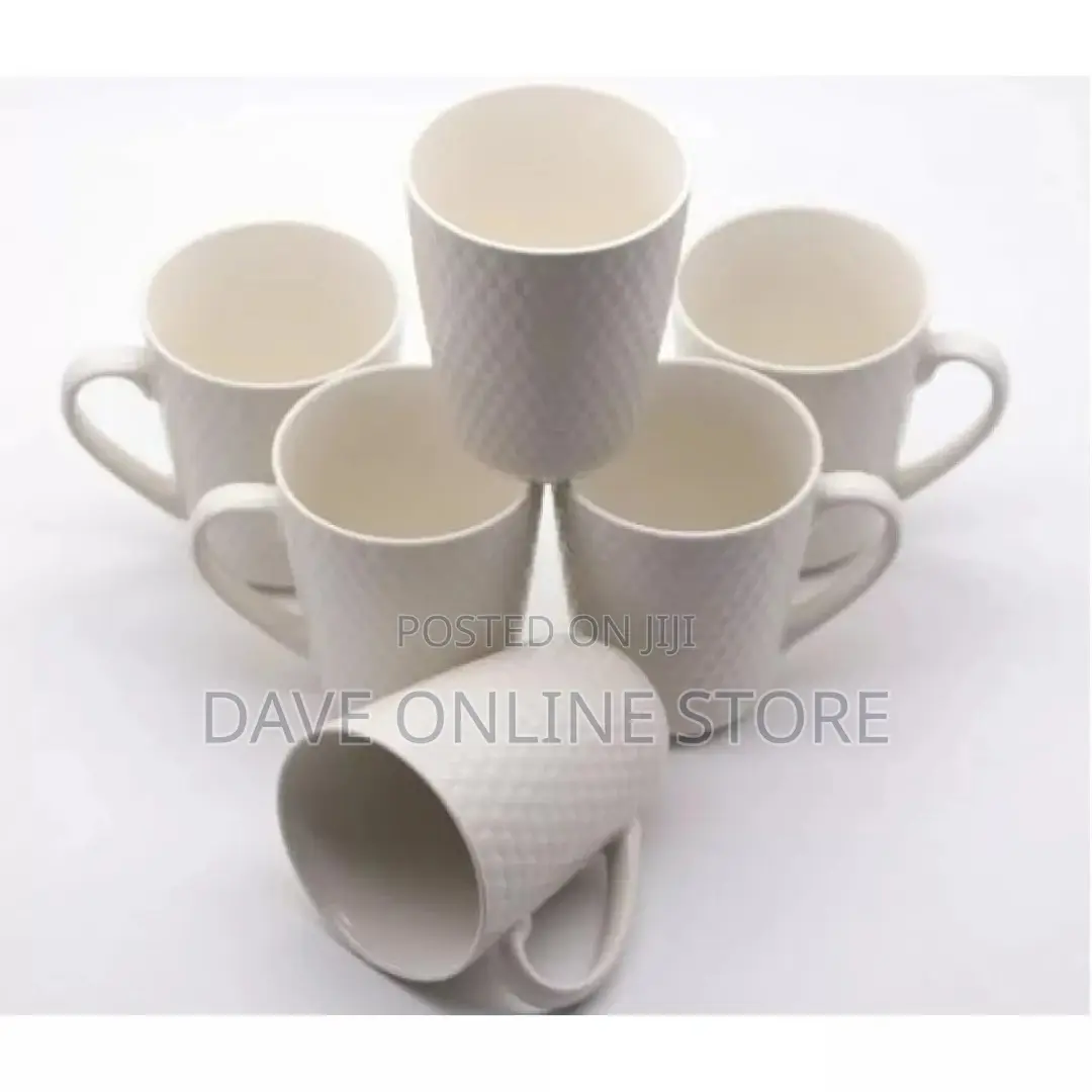 6 Pieces of Mugs/Cups-White