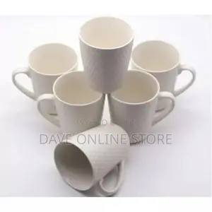 6 Pieces of Mugs/Cups-White