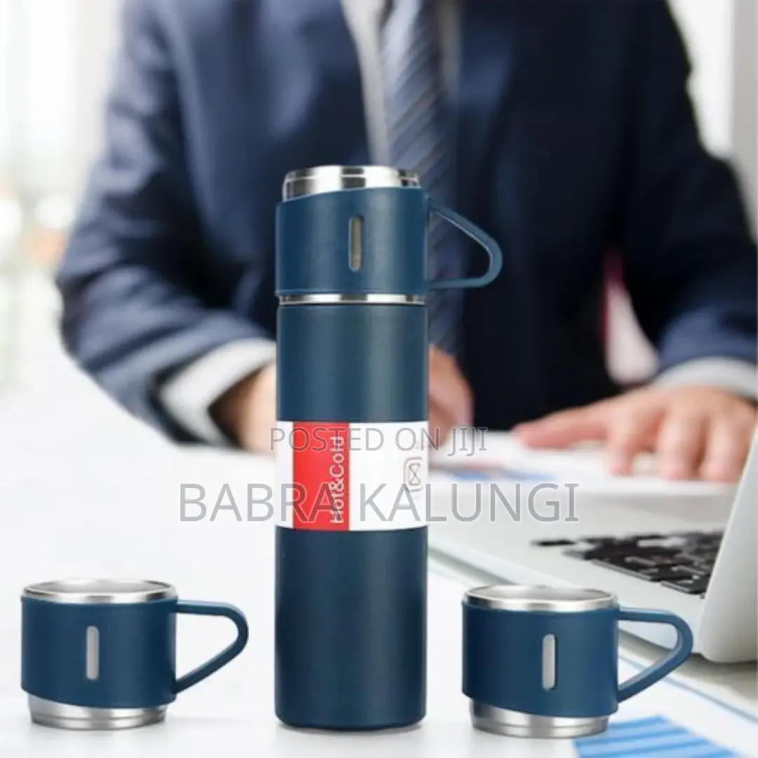 Portable Vacuum Bottle Tea Infuser Bottle Travel Mug Set