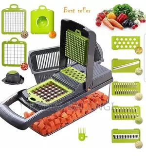Vegetable Dicer Slicer With Multiple Shapes