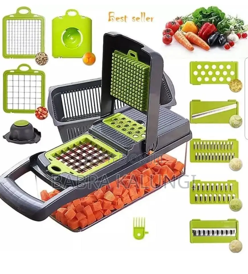 Vegetable Dicer Slicer With Multiple Shapes