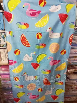 Kids Cotton Fruit Print Towel - Multicolour