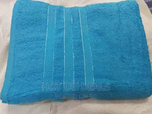 Medium Size Cotton Bath Towels - Blue