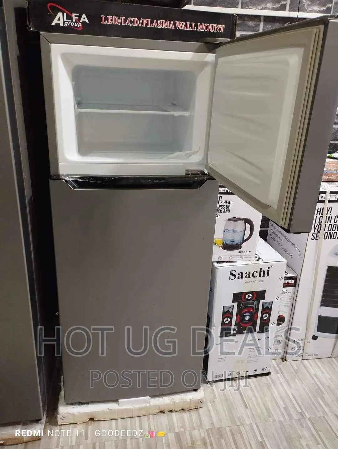 160l Hisense Double Fridge Top Freezer - Silver