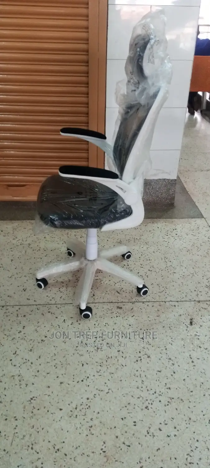 Mesh White Office Chair High Back