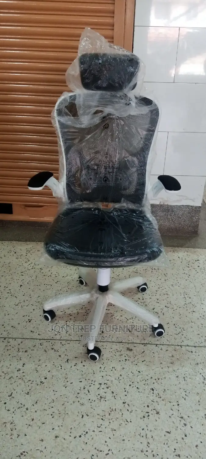 Mesh White Office Chair High Back