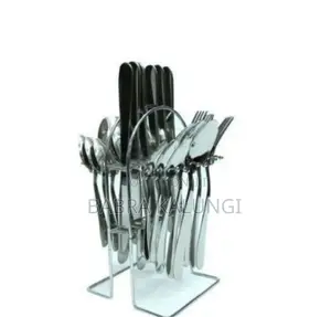 24pcs Set of Cutlery and Aholder Stand