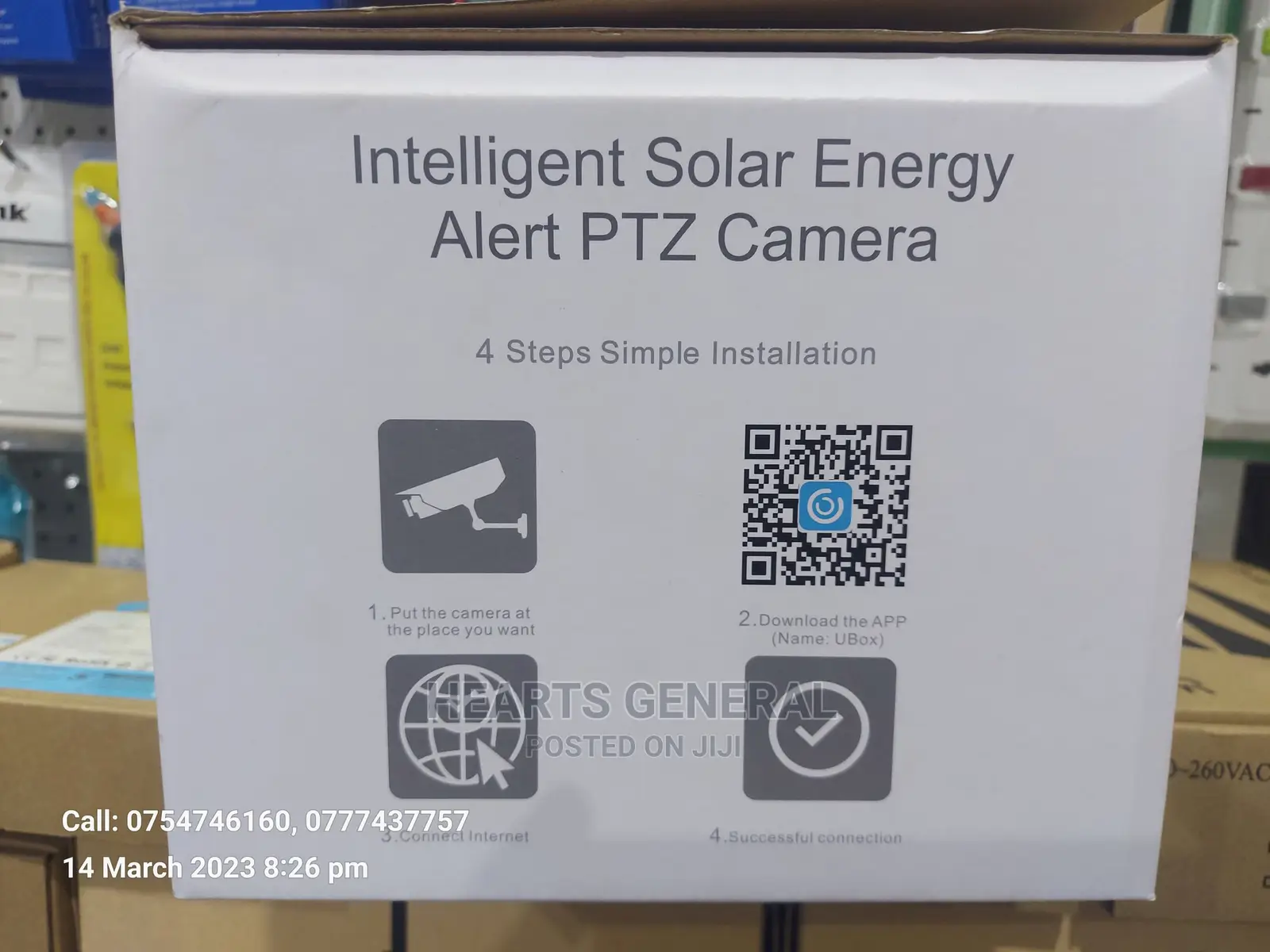 4G 4mp Solar Security Camera With Built-In Battery.