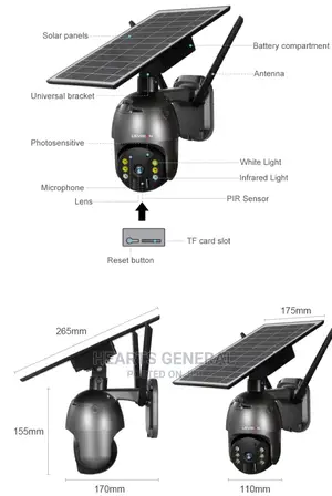 4G 4mp Solar Security Camera With Built-In Battery.