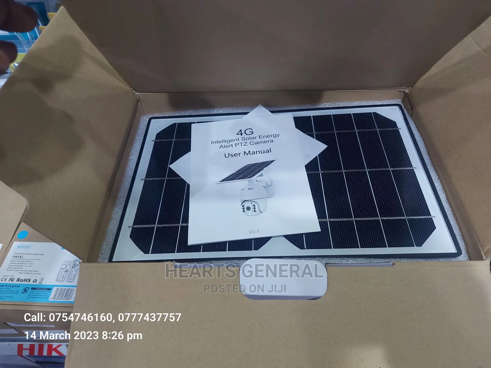 4G 4mp Solar Security Camera With Built-In Battery.