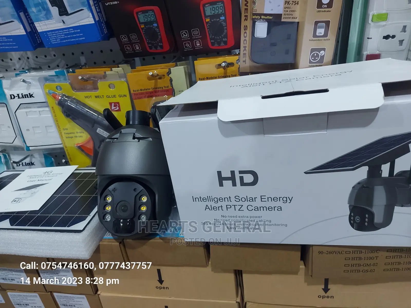 4G 4mp Solar Security Camera With Built-In Battery.