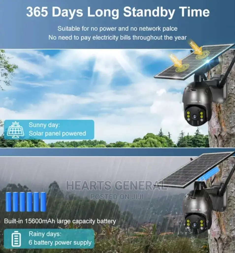 4G 4mp Solar Security Camera With Built-In Battery.