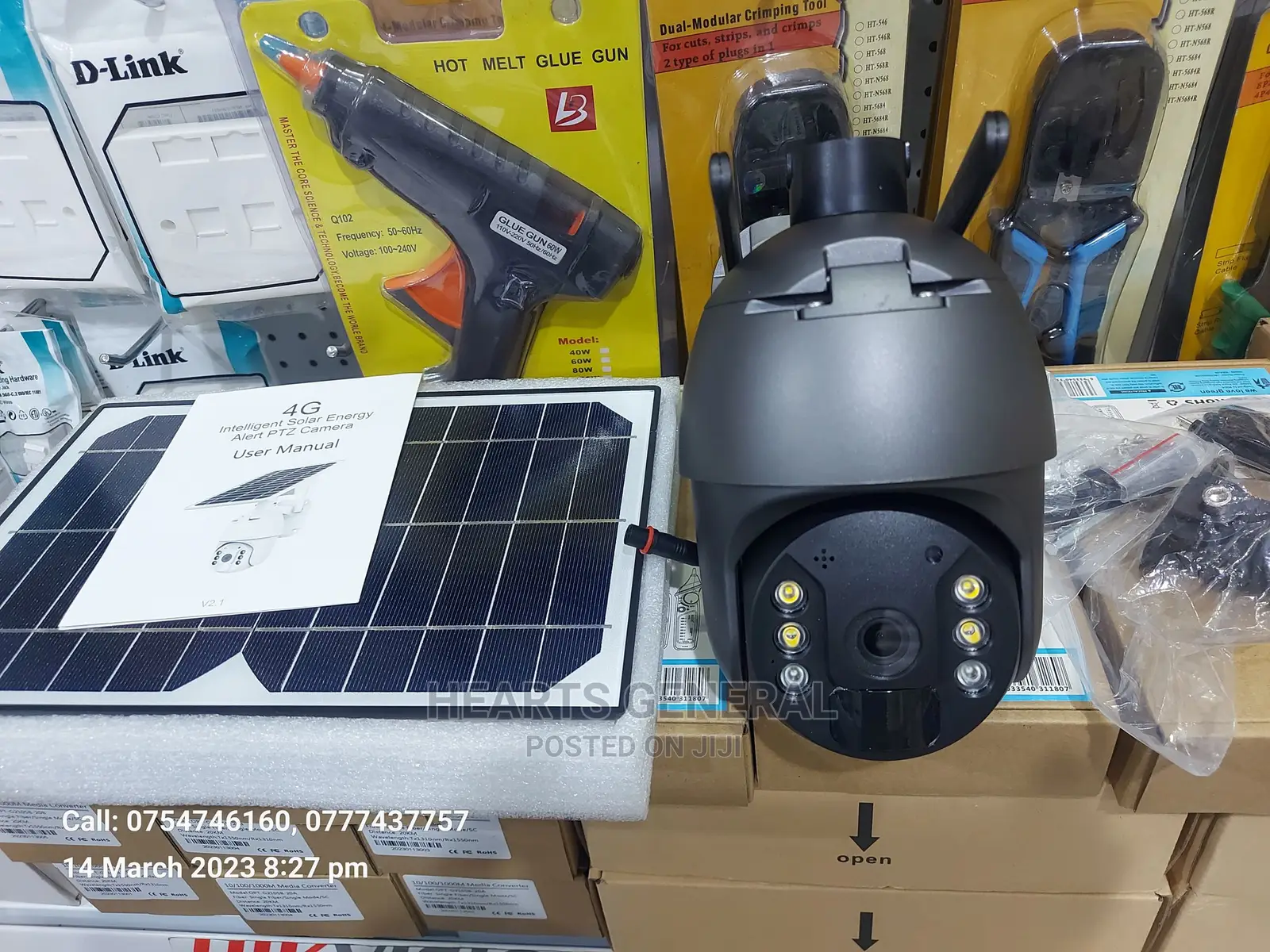 4G 4mp Solar Security Camera With Built-In Battery.