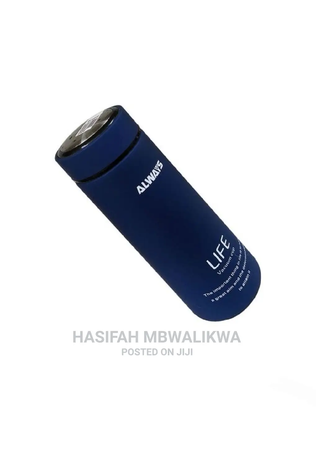 Always 450mls Life Slim Vacuum Bottle- Navy Blue