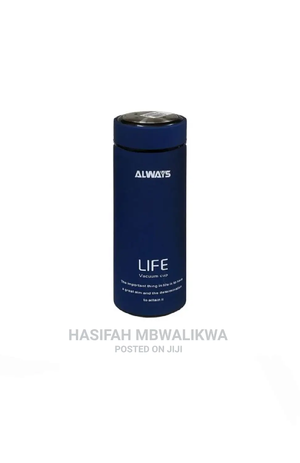 Always 450mls Life Slim Vacuum Bottle- Navy Blue