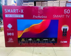 50" Andriod Smart Framless UHD LED TV With Built in Wifi