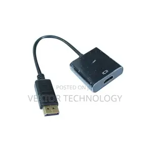 Display Port to Hdmi Adapter - Black/White