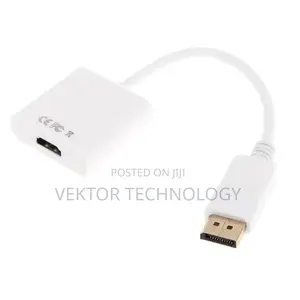 Display Port to Hdmi Adapter - Black/White