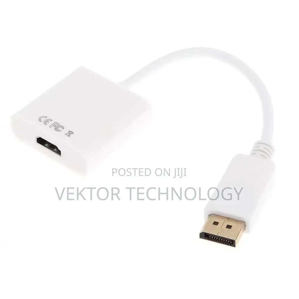 Display Port to Hdmi Adapter - Black/White
