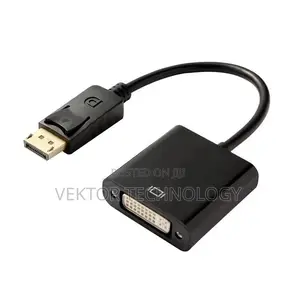 Display PORT to DVI Adapter - Black/White