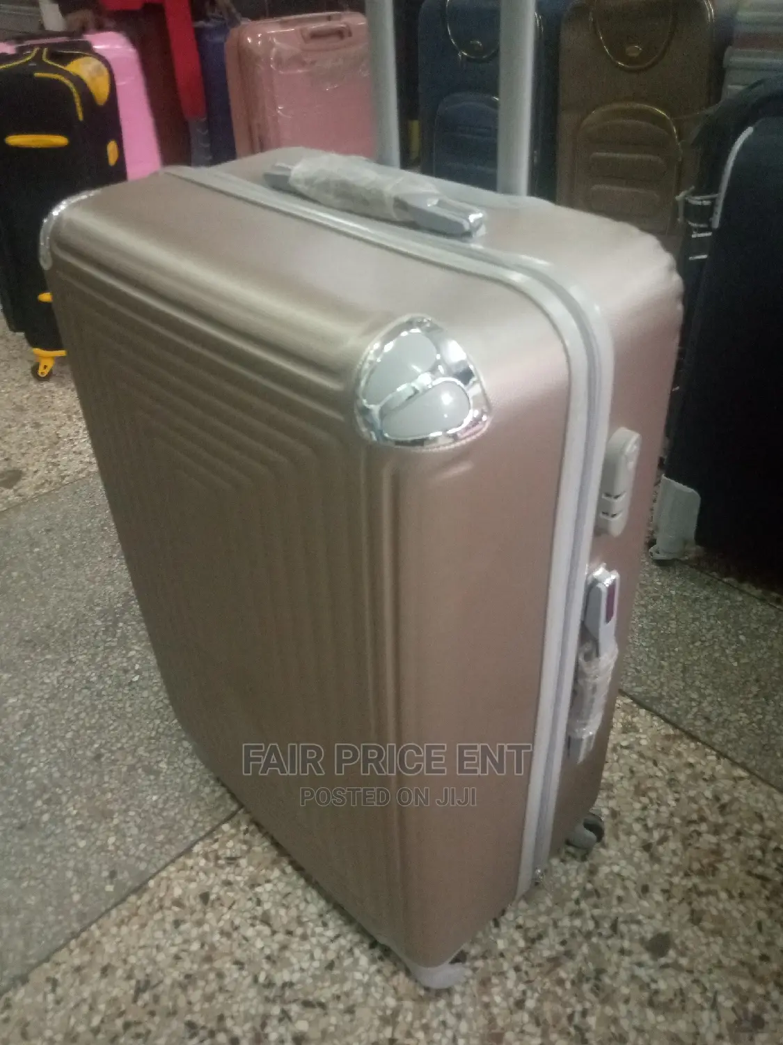 Plastic Suitcases Large ( Gray)