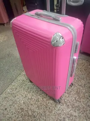 Plastic Suitcase Large ( Pink)